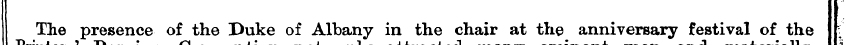 The presence of the Duke of Albany in th...