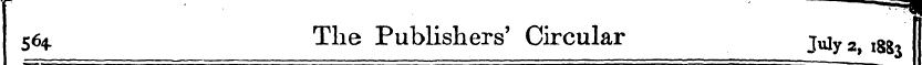 564. The Publishers' Circular j^ 2 > l8g