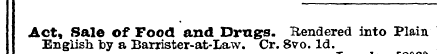Act English , Sale by of a Barrister Foo...