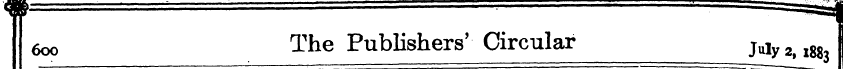 eoo The Publishers' Circular July 2 > l8...