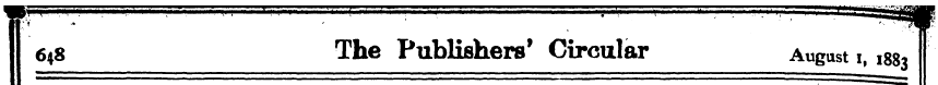 J 648 The Publishers' Circular August i,...