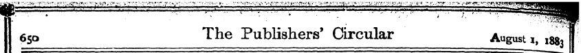 I 650 The Publishers' Circular August i,...