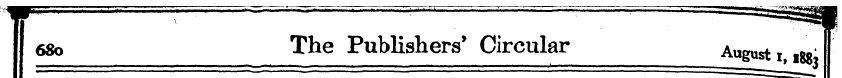 68o The Publishers' Circular August ilK ...