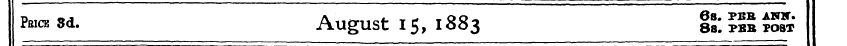 P^ICE 8d . AugUSt I 51883 IS: PEB jg£ ,