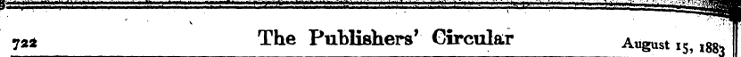 ._ ¦. . - M v 724 The Publishers' Circul...