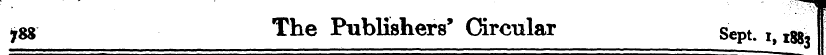 ygg The Publishers' Circular Sept. i, ig...