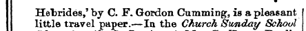 Hebrides, 3 by C. F. Gordon dimming, is ...