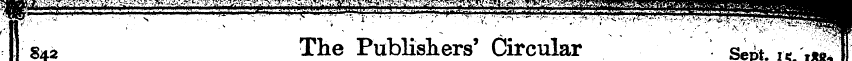 8 42 The Publishers' Circular ' Sent " «...