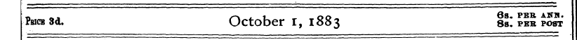 Pbicb 3d. October I, 1883 s&l peb post