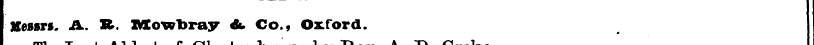 gessri. A. It. Mowbray &. Co., Oxford. T...
