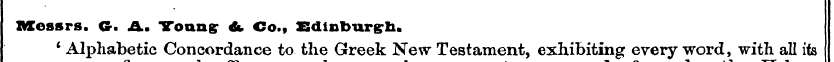 Messrs. Cr. A. Young: *, Co., SSclinburg...
