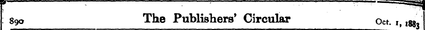 ; 89cr The Publishers' Circular Oct. i, ...