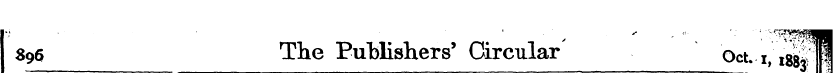 896 The Publishers' Circular Oct. 1, i&f...