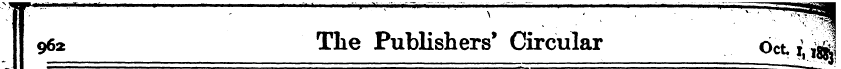 962 The Publishers * Circular 6cL V j * ...