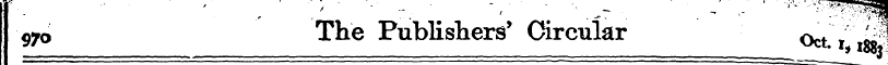 y 070 / The Publishers' Circular * < ** ...