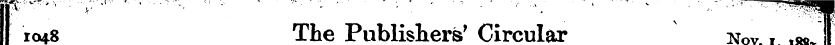 1048 The Publishers'Circular Nov. 1, x#~...