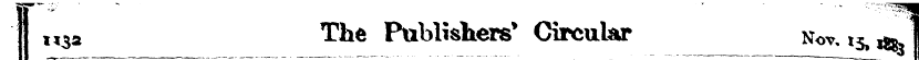 113a The Publishers* Circular N <>^*3,i8...