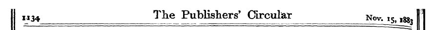 W34 1 ^ e Publishers' Circular Nov, ,s> ...