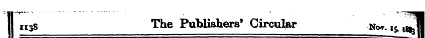 1! The Publishers* Circnl»r nw. I5i M «^...