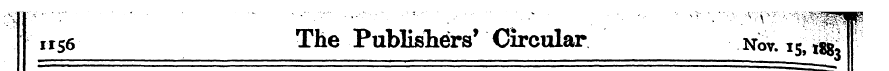 1156 The Publishers' Circular Nov. 15t ,...