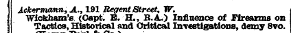 ¦ ; '' Ackermann Wickham Tactics , , 'e ...