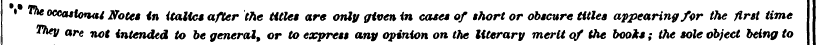 | • ™* oceastotutl Notes in italics afte...