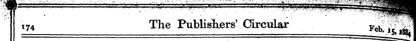 - i74 The Publishers' Circular - Faf J^j...