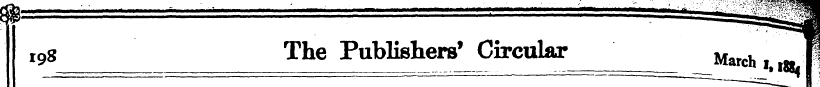 i 9 g The Publishers* Circular Mawhi.,^ ...