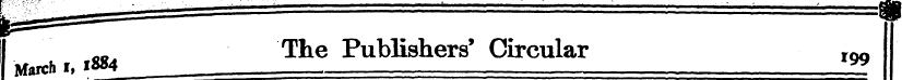 I The Publishers' Circular M aich I, i» ...