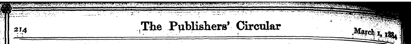 w \ ^ v ' * W w '^ . The Publishers' Cir...