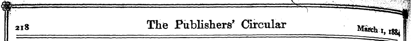 2is The Publishers* Circular Ma^hi *ol f