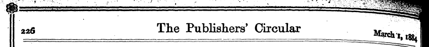 226 The Publishers' Circular ¦ j^..