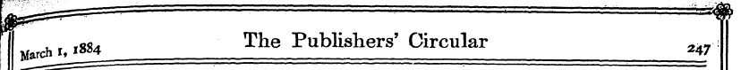 f Warch . I^ , » s« 4 . The Publishers' ...