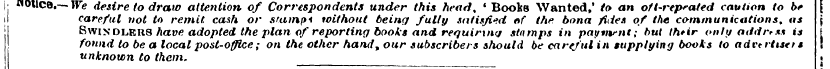 il h notice. — We carefu desire l not to...