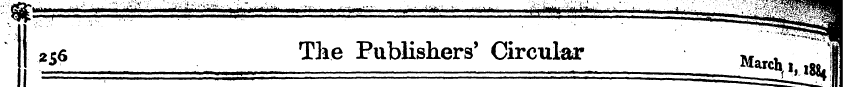 256 5 , The Publishers' Circular . Mard ...