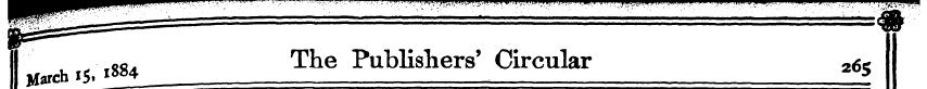 I March 15. x ««. The PubKshers' Circula...