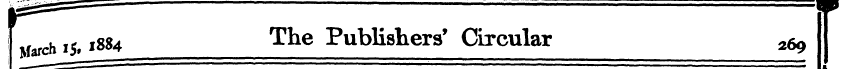 i Marcb 1^1884 The Publishers' Circular ...