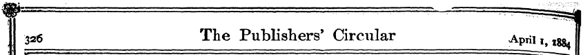 326 The Publishers' Circular Aprin, t8ai...