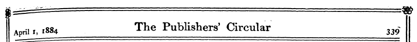 ¦ i ni iis&t ^e Publishers' Circular 339...