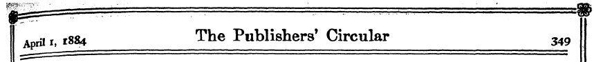 riir1884 r ^' ie P ubl ishers' Circular ...