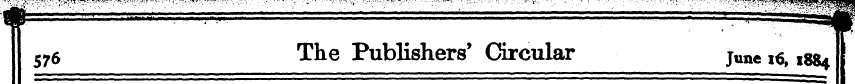 ¦ ¦ -f 576 The Publishers* Circular June...