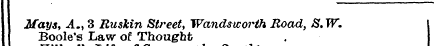 Ma Boole ys, X 's ., 3 Law Rus of kin Th...