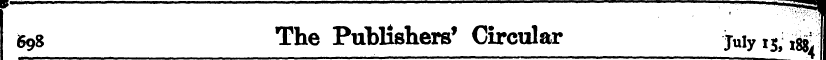698 The Publishers* Circular 'J«iy 15; t...