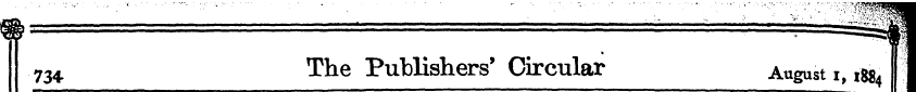 734 The Publishers' Circular August i, i...
