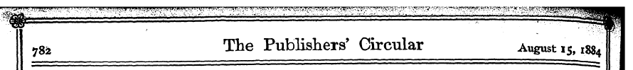 78i The Publishers' Circular August 15, ...
