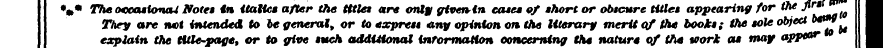 «V* The oocastonaU Notes in italic* afte...