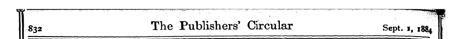 j 832 The Publishers' Circular Sept. i, ...