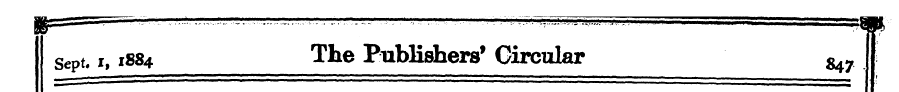 sept, i, 1884 The Publishers 1 Circular ...