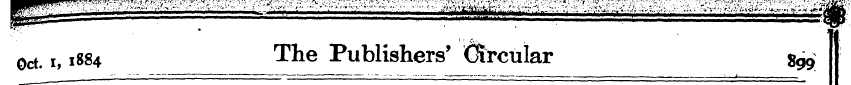 Oct. 1,1884 ^^ e Publishers' Circular J ...