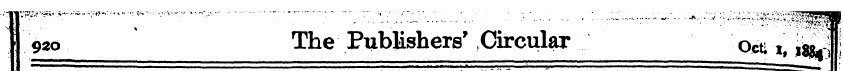 920 The Publishers' Circular Octi Xf j^Q...